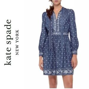KATE SPADE NY, Floral denim dress